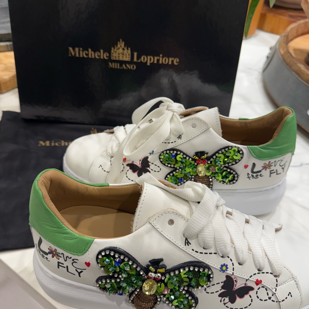 Crownfarfalla Verde Sneakers